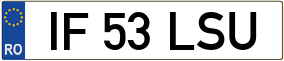 Truck License Plate